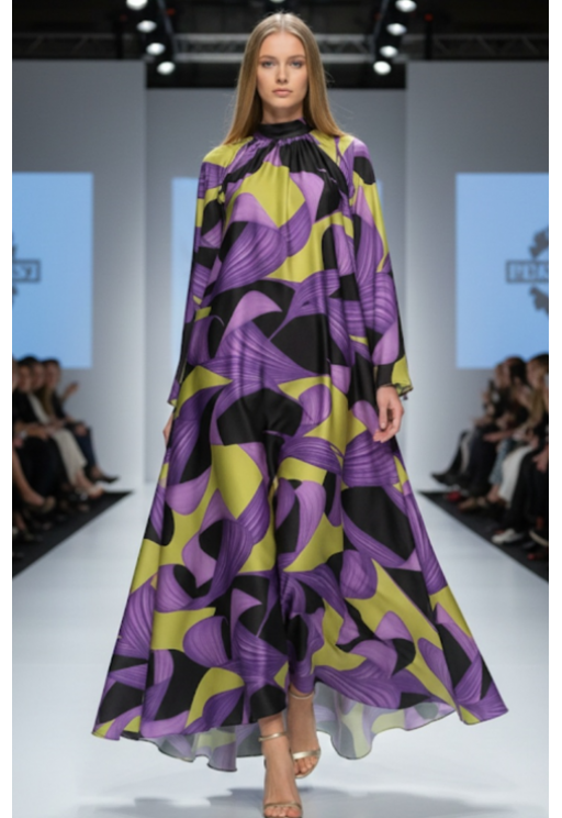 Φορεμα Μωβ-Εμπριμε C-THROU OPHELIA 6038