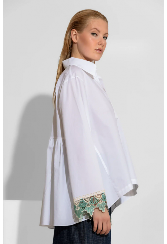 ΠΟΥΚΑΜΙΣΟ ΛΕΥΚΟ C-THROU HIBISCUS 2602002