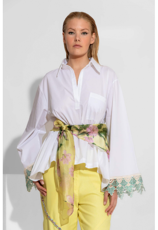 ΠΟΥΚΑΜΙΣΟ ΛΕΥΚΟ C-THROU HIBISCUS 2602002