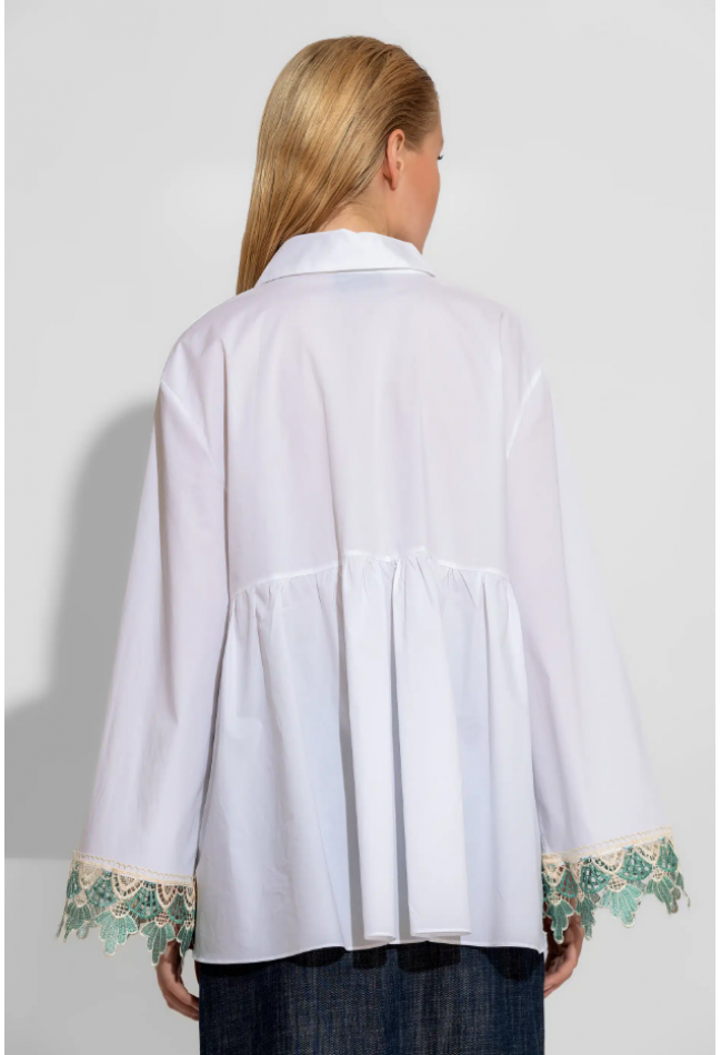 ΠΟΥΚΑΜΙΣΟ ΛΕΥΚΟ C-THROU HIBISCUS 2602002