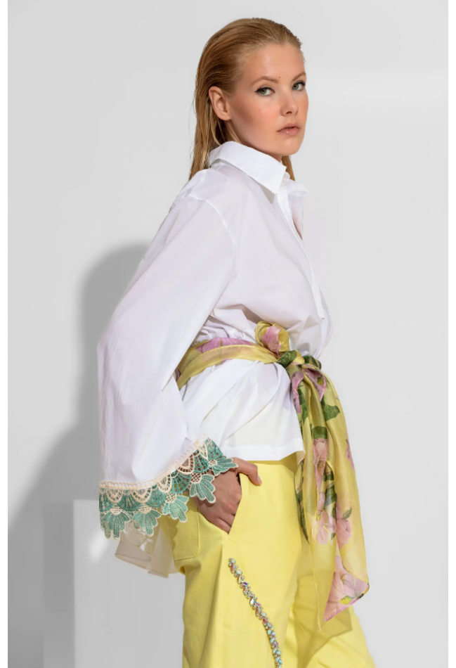 ΠΟΥΚΑΜΙΣΟ ΛΕΥΚΟ C-THROU HIBISCUS 2602002