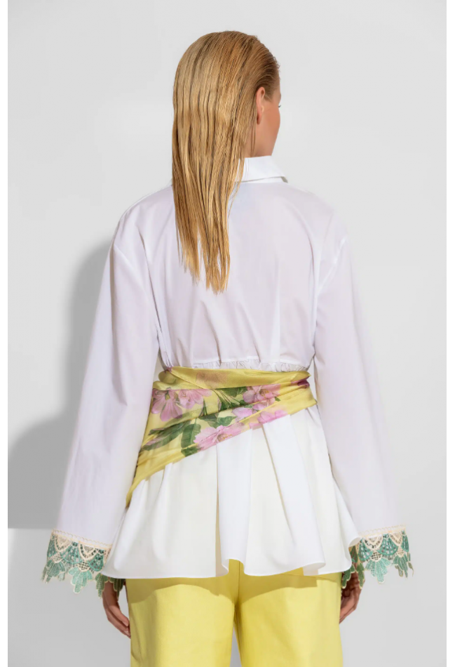 ΠΟΥΚΑΜΙΣΟ ΛΕΥΚΟ C-THROU HIBISCUS 2602002