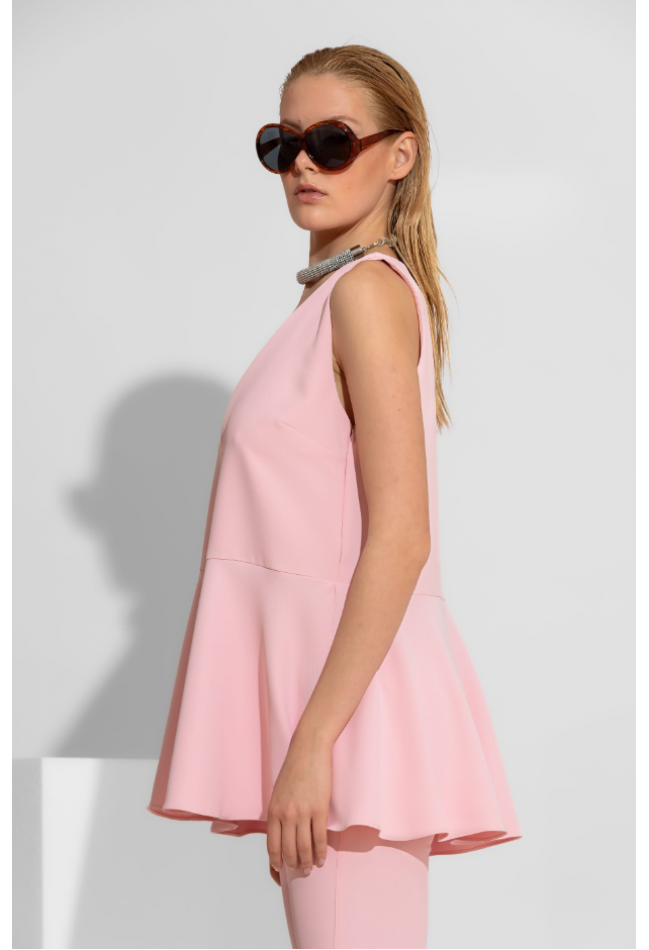 MΠΛΟΥΖΑ -ΤΟP ΡΟΖ C-THROU  PEONY 260 4006