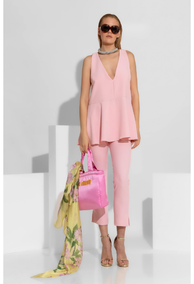 MΠΛΟΥΖΑ -ΤΟP ΡΟΖ C-THROU  PEONY 260 4006