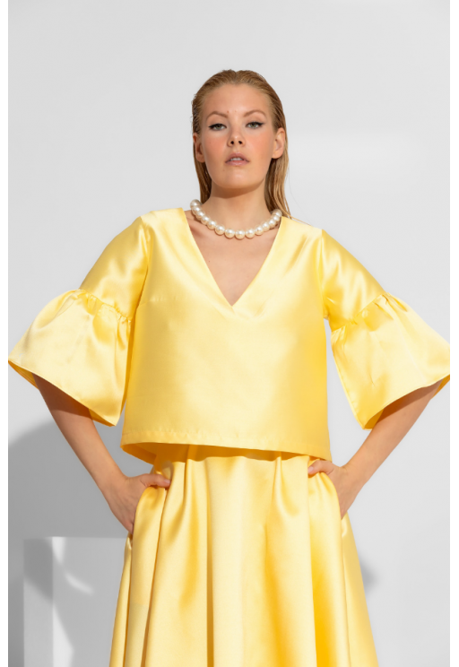 ΜΠΛΟΥΖΑ -ΤΟΠ ΚΙΤΡΙΝΟ C-THROU CAMELIA 2604014