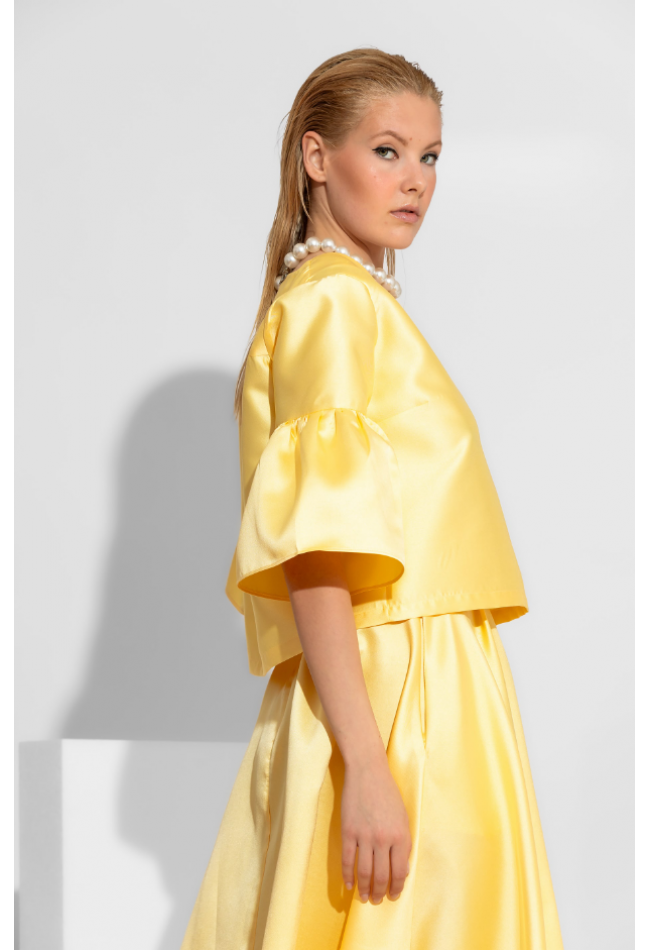 ΜΠΛΟΥΖΑ -ΤΟΠ ΚΙΤΡΙΝΟ C-THROU CAMELIA 2604014