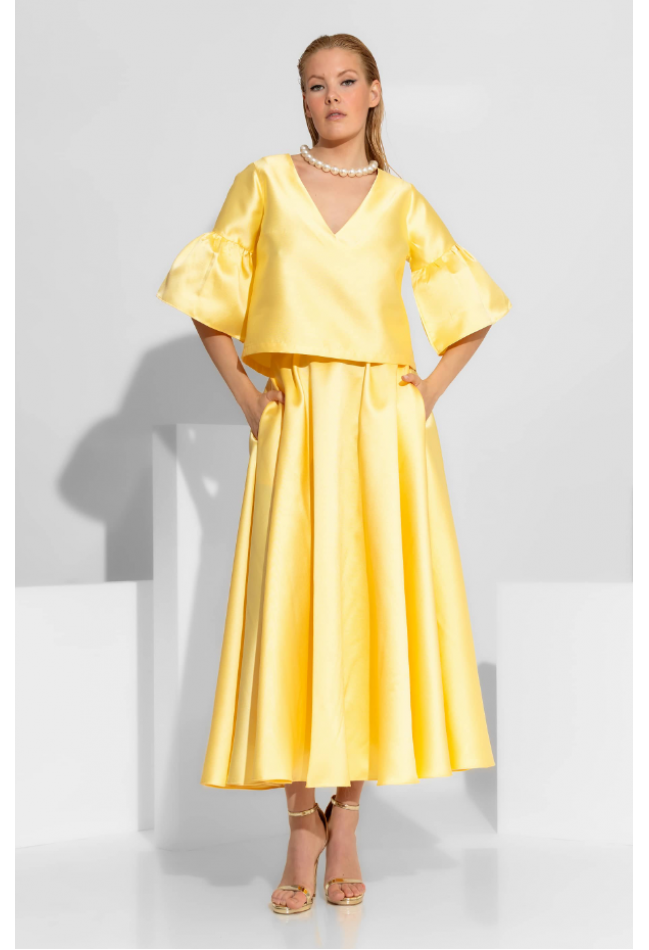 ΜΠΛΟΥΖΑ -ΤΟΠ ΚΙΤΡΙΝΟ C-THROU CAMELIA 2604014