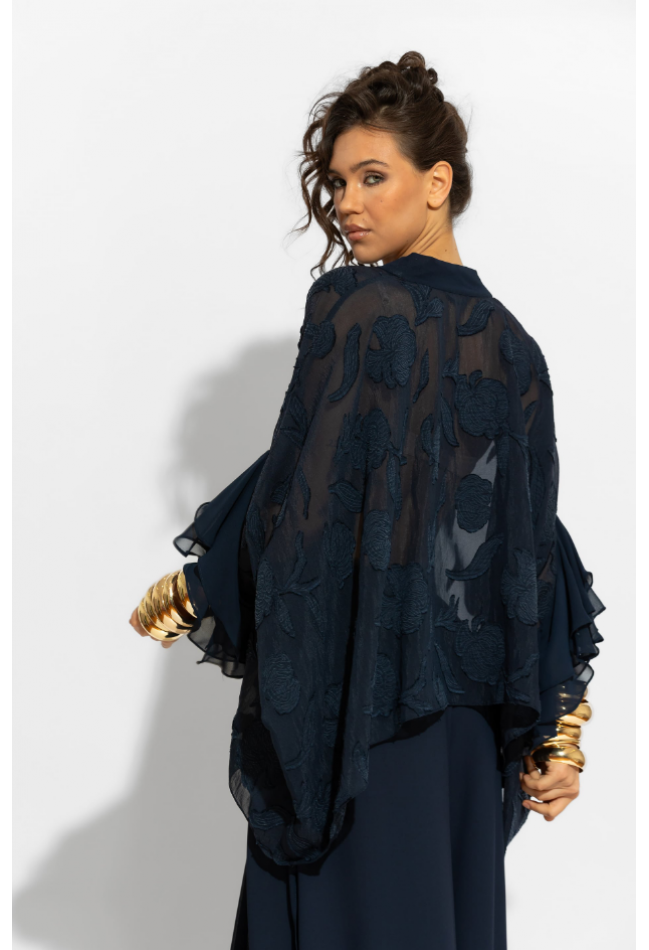 ΠΟΥΚΑΜΙΣΟ ΜΠΛΕ NEVY C-THROU  BREEZE TUNIC 260 9016