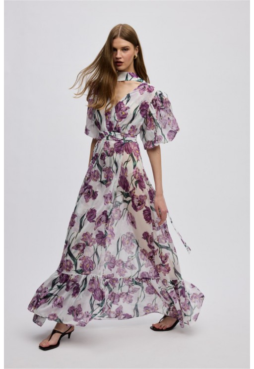 ΚΙΜΟΝΟ ΦΛΟΡΑΛ ΜΩΒ CIEL CONCEPT  TULIPA KIMONO 