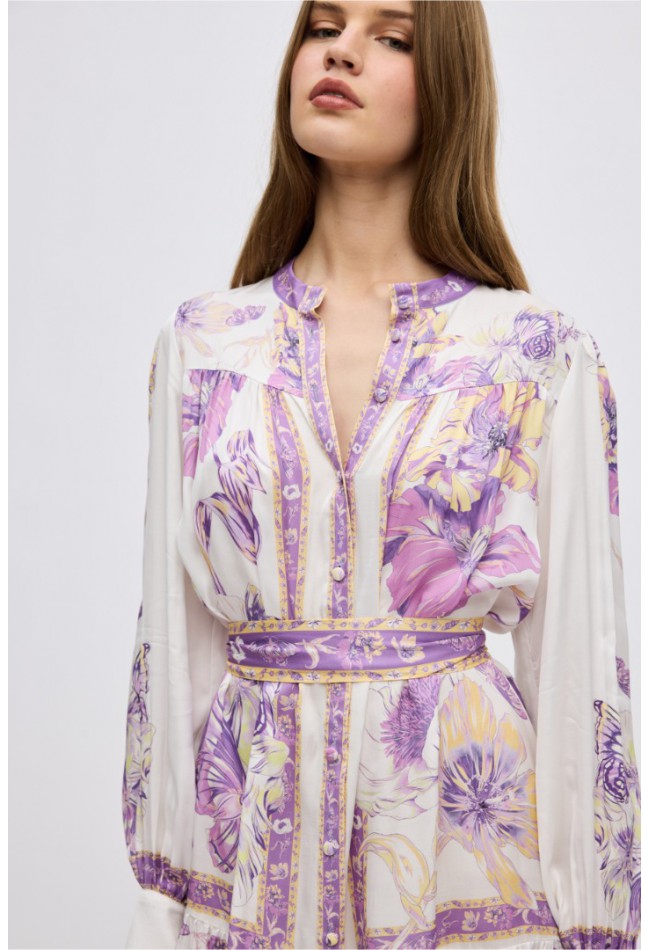 ΦΟΡΕΜΑ ΕΜΠΡΙΜΕ ΜΩΒ CIEL CONCEPT VASILIKI MINI DRESS