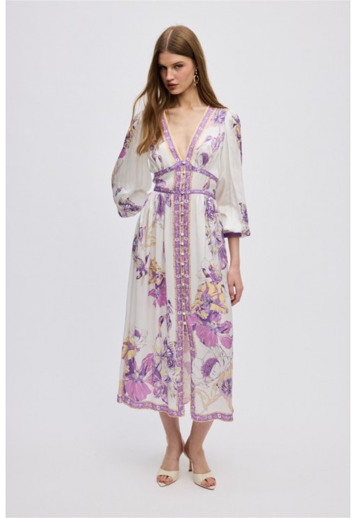 ΦΟΡΕΜΑ ΕΜΠΡΙΜΕ ΜΩΒ CIEL CONCEPT VASILIKI MIDI DRESS