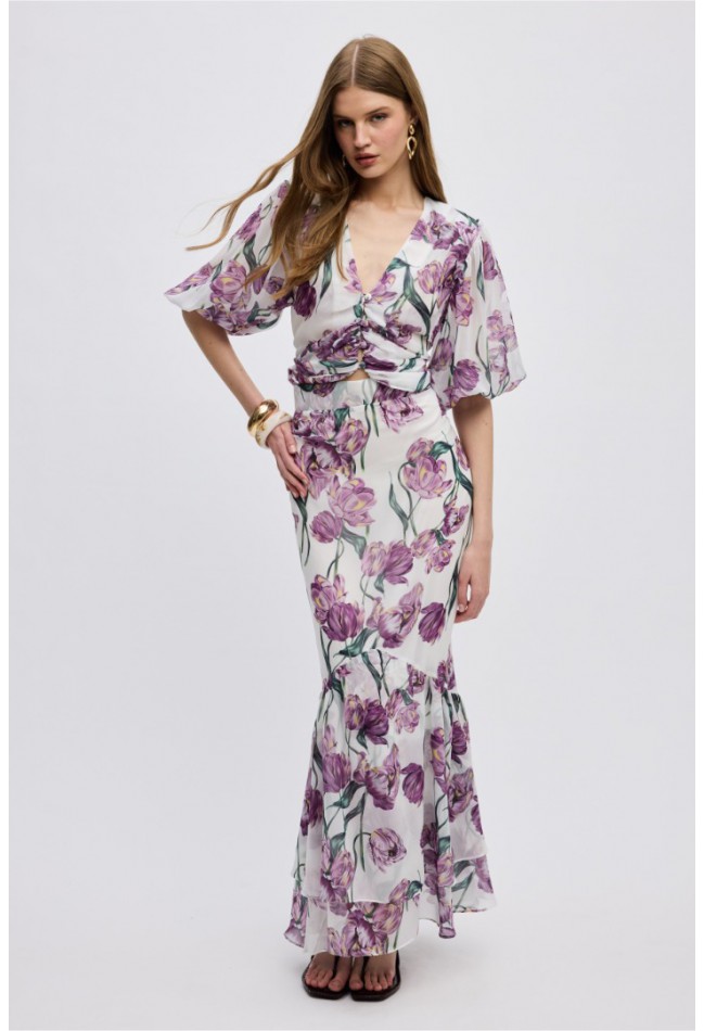 ΦΟΥΣΤΑ ΦΛΟΡΑΛ ΜΩΒ CIEL CONCEPT TULIPA MAXI