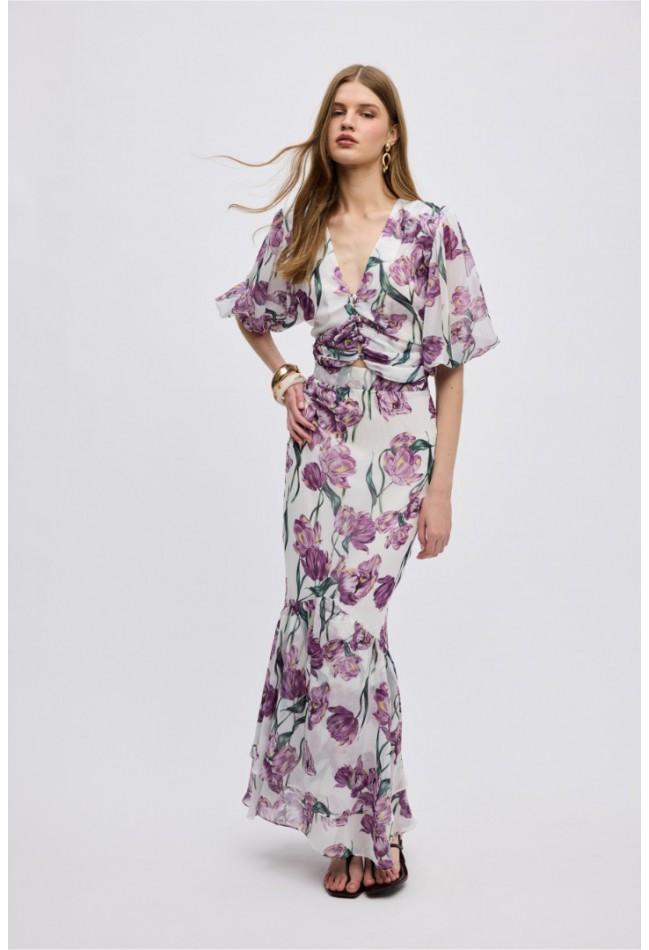 ΦΟΥΣΤΑ ΦΛΟΡΑΛ ΜΩΒ CIEL CONCEPT TULIPA MAXI