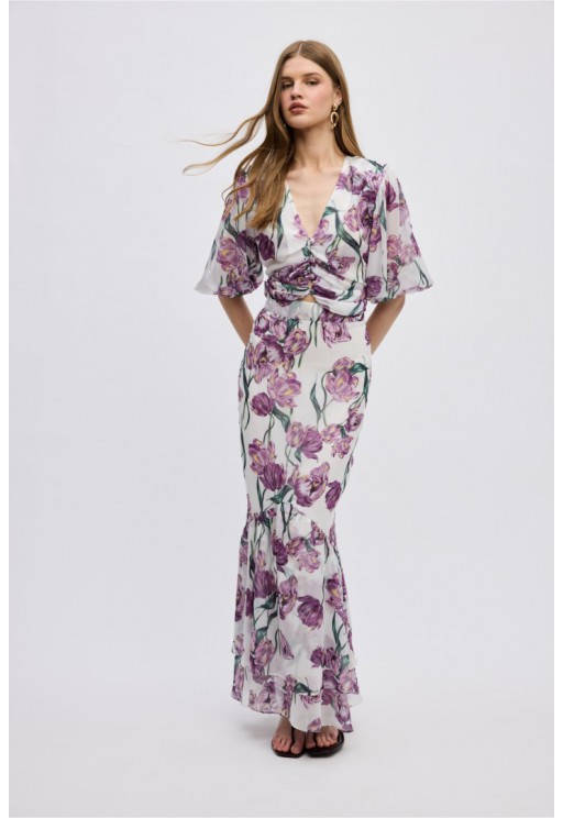 ΦΟΥΣΤΑ ΦΛΟΡΑΛ ΜΩΒ CIEL CONCEPT TULIPA MAXI