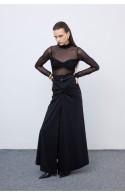 ΦΟΥΣΤΑ ΜΑΥΡΟ CIEL CONCEPT Black Jersey Skirt