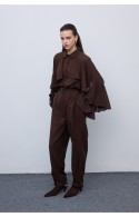 ΠΟΥΚΑΜΙΣΟ ΚΑΦΕ CIEL CONCEPT Ruffle Shirt Brown