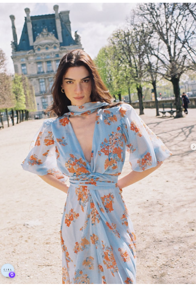 ΚΙΜΟΝΟ ΣΙΕΛ ΦΛΟΡΑΛ CIEL CONCEPT ERATO KIMONO