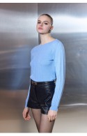ΜΠΛΟΥΖΑ ΓΑΛΑΖΙΟ CIEL- CONCEPT  Stefani Knit Top Ciel