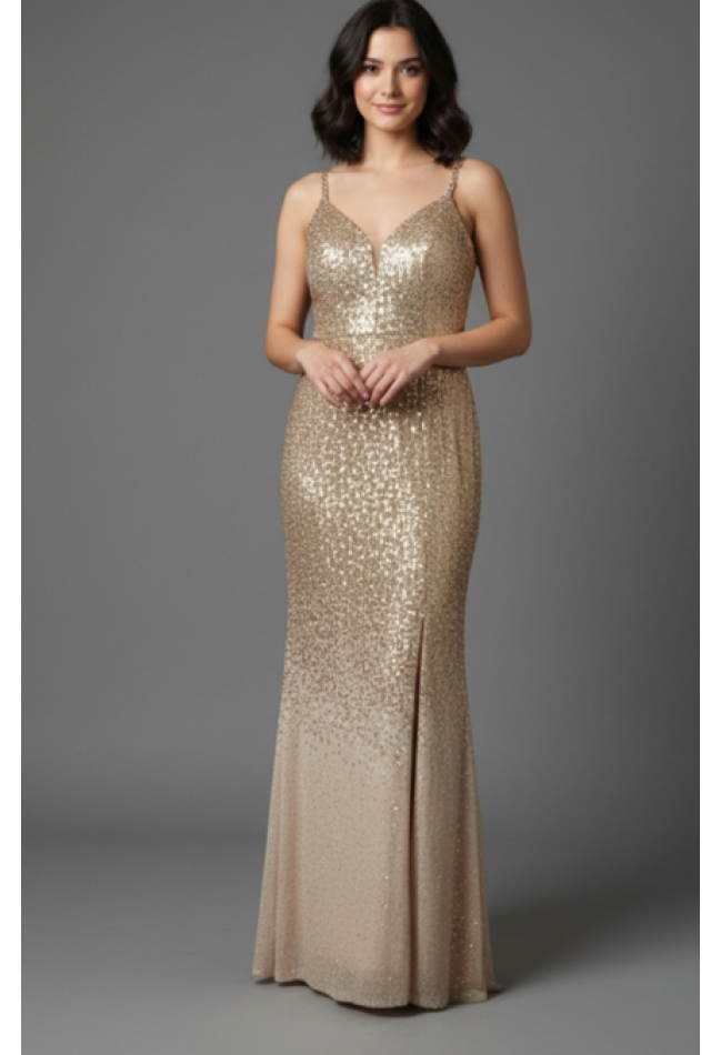 Φορεμα Χρυσο EFFECT 2412