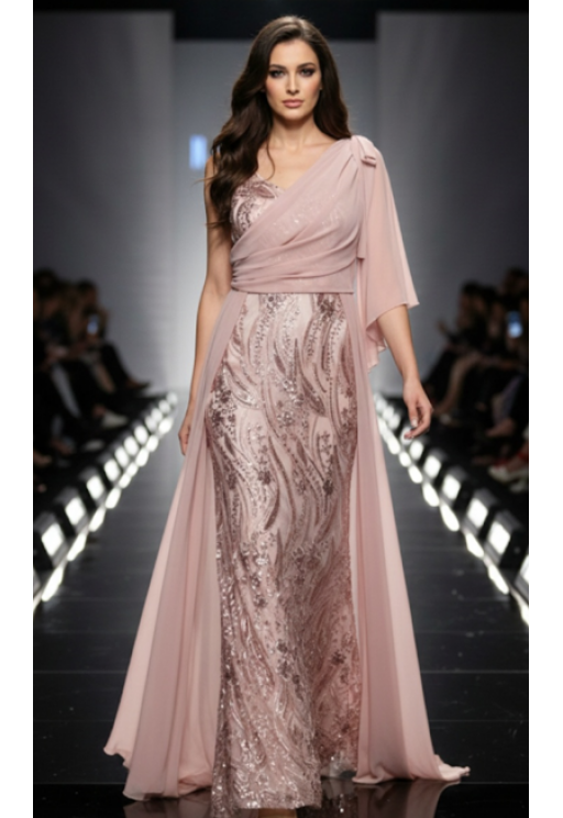 Φορεμα Ροζ  Πουδρας  EFFECT 2302-1