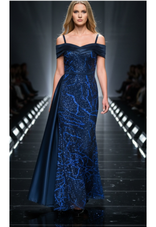 Φορεμα Μπλε ,EFFECT 2408