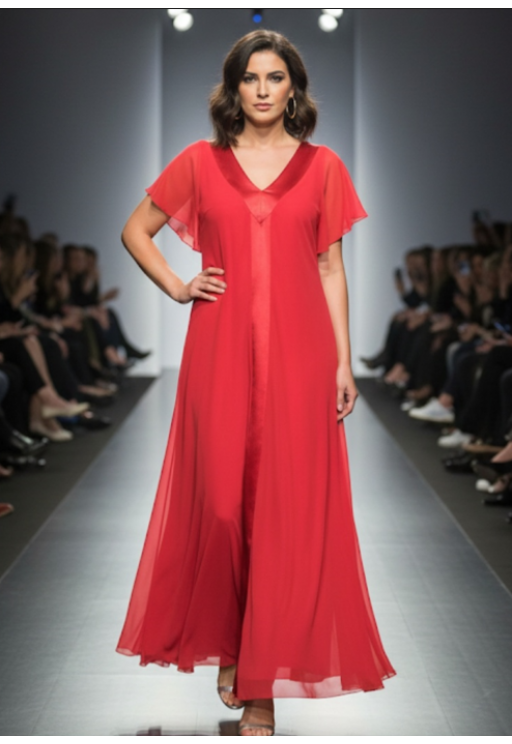 Φόρεμα κοκτέιλ με σατέν λεπτομέρειες φούξια G.L.S. FASHION 38437