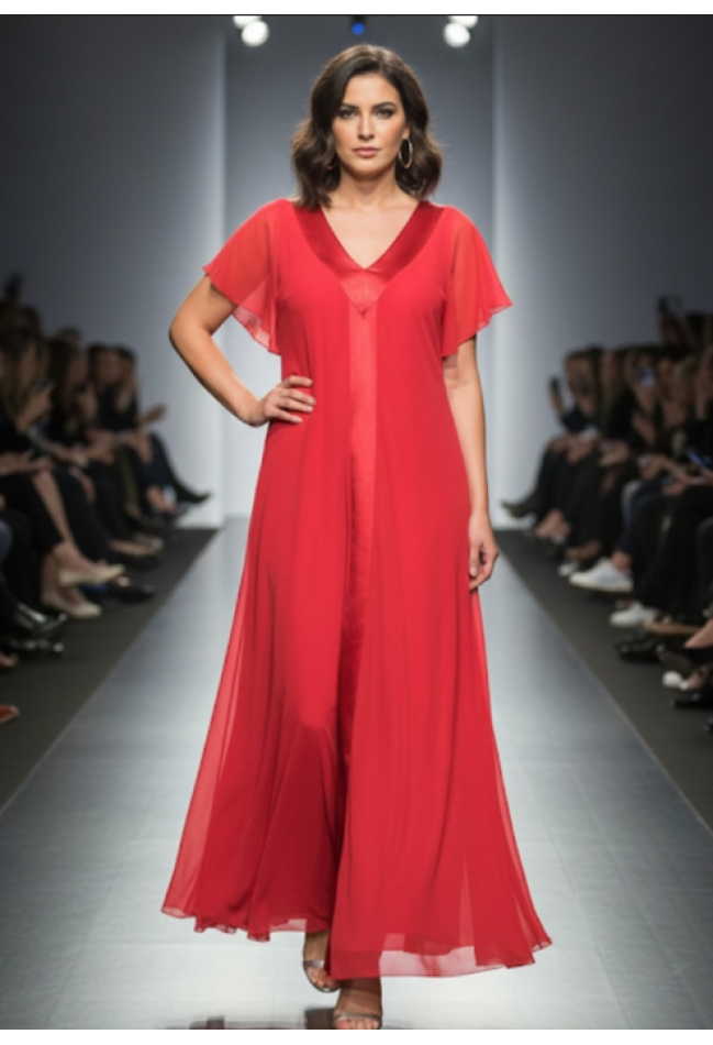 Φόρεμα κοκτέιλ με σατέν λεπτομέρειες φούξια G.L.S. FASHION 38437