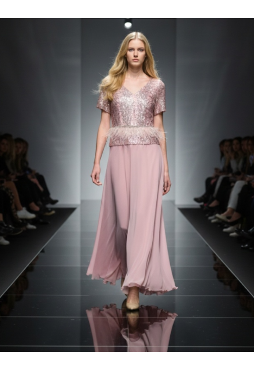 ΦΟΡΕΜΑ ΡΟΖ ΠΟΥΔΡΑΣ  GIOLTZOGLOU  23080-1