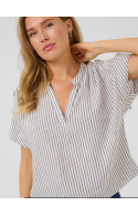 ΜΠΛΟΥΖΑ ΛΕΥΚΗ-ΡΙΓΑ KAFFE 10509670 KAMILIA-1