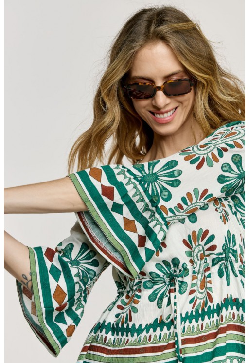ΜΠΛΟΥΖΑ ΕΜΠΡΙΜΕ ΠΡΑΣΙΝΟ L.Q. FASHION 3068