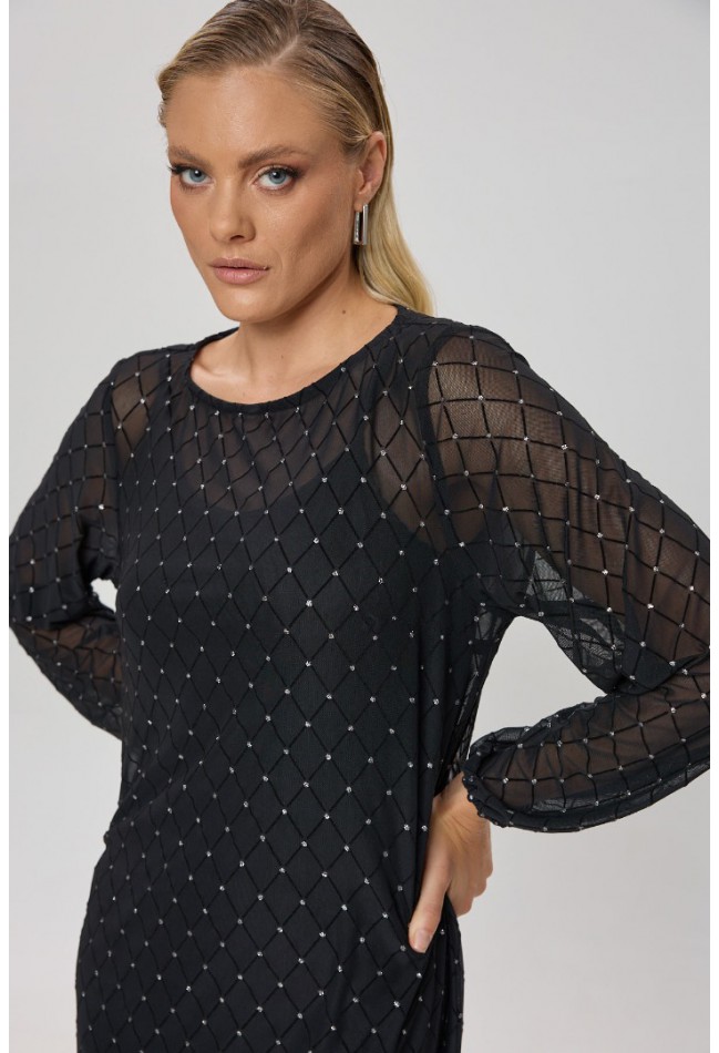 ΜΠΛΟΥΖΑ ΜΑΥΡΗ L.Q. FASHION 4108