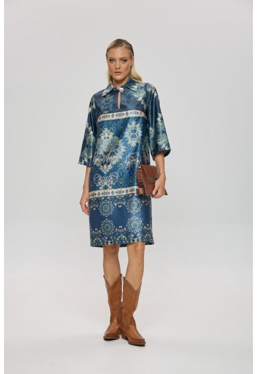 ΦΟΡΕΜΑ  ΠΕΤΡΟΛ ΦΛΟΡΑΛ L.Q. FASHION 4066