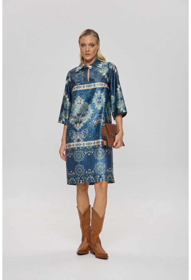 ΦΟΡΕΜΑ  ΠΕΤΡΟΛ ΦΛΟΡΑΛ L.Q. FASHION 4066