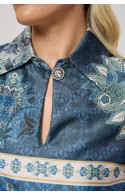 ΦΟΡΕΜΑ  ΠΕΤΡΟΛ ΦΛΟΡΑΛ L.Q. FASHION 4066