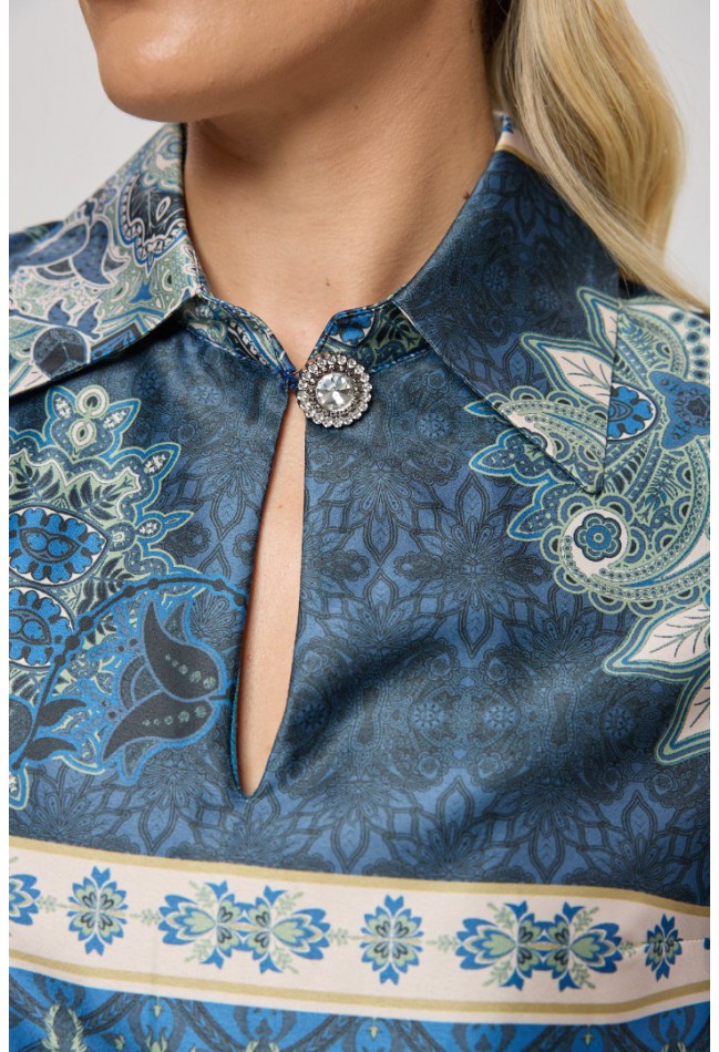 ΦΟΡΕΜΑ  ΠΕΤΡΟΛ ΦΛΟΡΑΛ L.Q. FASHION 4066