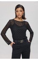 ΜΠΛΟΥΖΑ ΜΑΥΡΗ L.Q. FASHION 4108