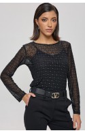 ΜΠΛΟΥΖΑ ΜΑΥΡΗ L.Q. FASHION 4108