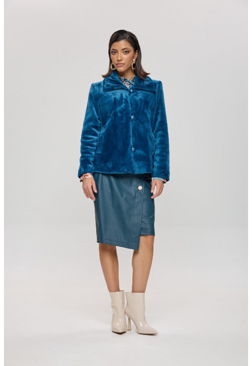 ΣΑΚΑΚΙ ΒΕΛΟΥΔΙΝΟ ΜΠΛΕ L.Q. FASHION  4045