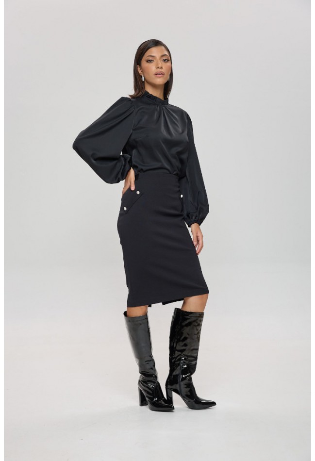 ΦΟΥΣΤΑ ΜΑΥΡΗ L.Q. FASHION 4105