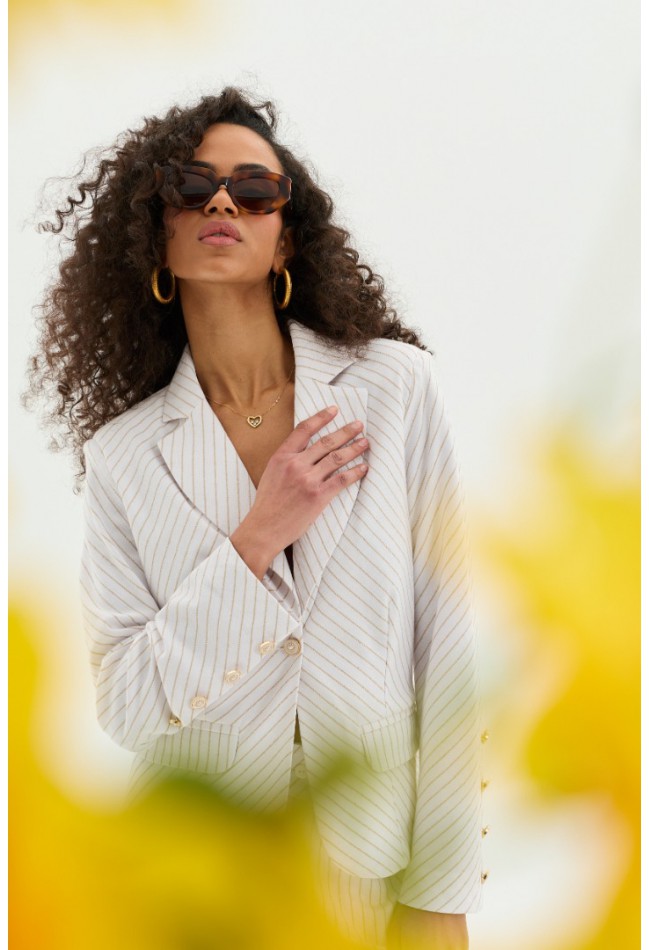 ΣΑΚΑΚΙ ΕΚΡΟΥ  ΡΙΓΑ ΛΕΥΚΗ L.Q. FASHION  4238