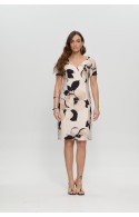 ΦΟΡΕΜΑ ΕΚΡΟΥ ΦΛΟΡΑΛ L.Q. FASHION  4276