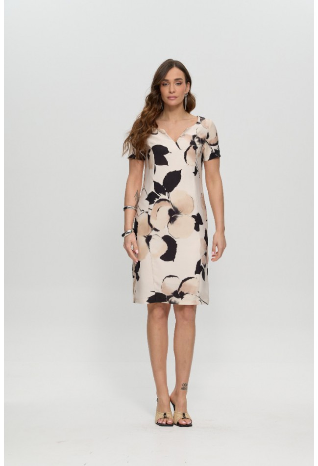 ΦΟΡΕΜΑ ΕΚΡΟΥ ΦΛΟΡΑΛ L.Q. FASHION  4276