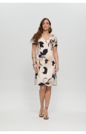 ΦΟΡΕΜΑ ΕΚΡΟΥ ΦΛΟΡΑΛ L.Q. FASHION  4276