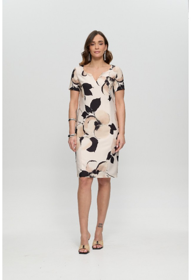 ΦΟΡΕΜΑ ΕΚΡΟΥ ΦΛΟΡΑΛ L.Q. FASHION  4276