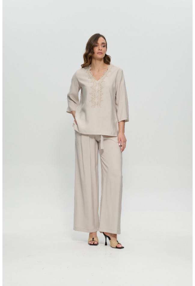 ΜΠΛΟΥΖΑ ΕΚΡΟΥ L.Q. FASHION 4297