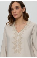 ΜΠΛΟΥΖΑ ΕΚΡΟΥ L.Q. FASHION 4297