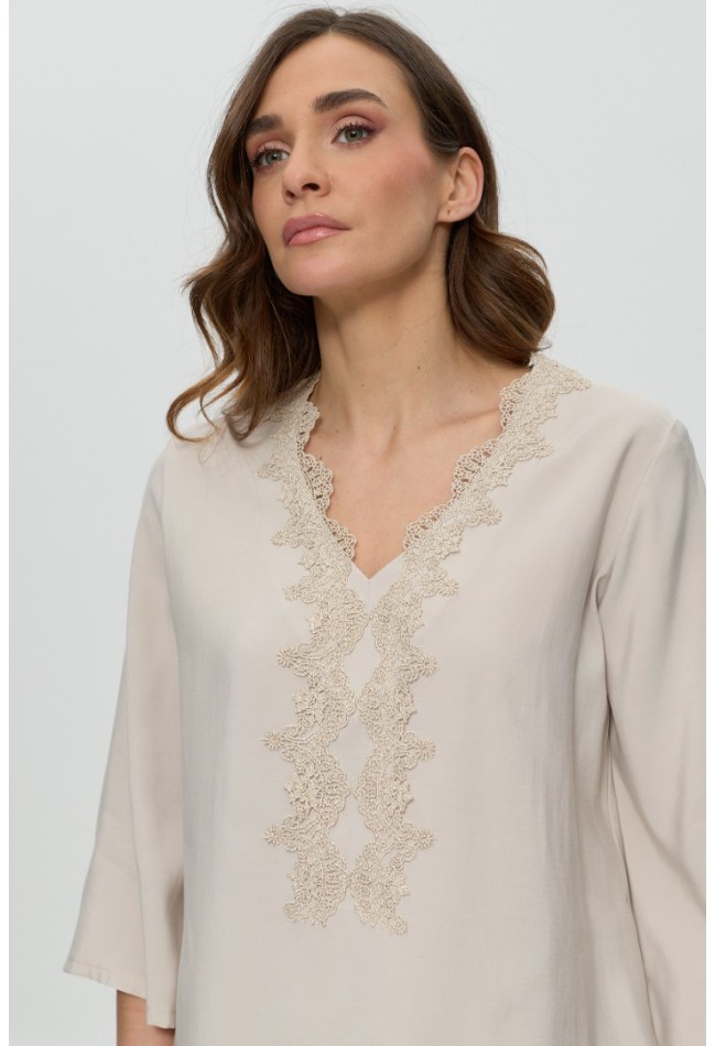 ΜΠΛΟΥΖΑ ΕΚΡΟΥ L.Q. FASHION 4297