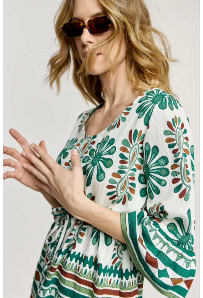 ΜΠΛΟΥΖΑ ΕΜΠΡΙΜΕ ΠΡΑΣΙΝΟ L.Q. FASHION 3068