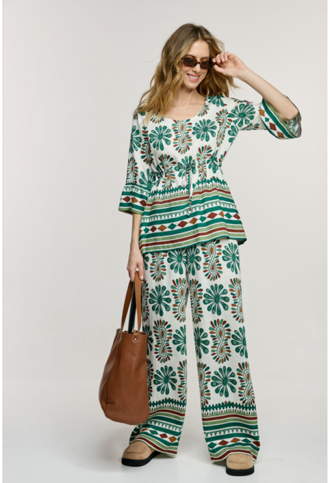 ΠΑΝΤΕΛΟΝΑ ΕΜΠΡΙΜΕ ΠΡΑΣΙΝΟ L.Q. FASHION 3069