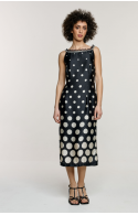 ΦΟΡΕΜΑ ΜΑΥΡΟ -ΛΕΥΚΟ  L.Q. FASHION 3122